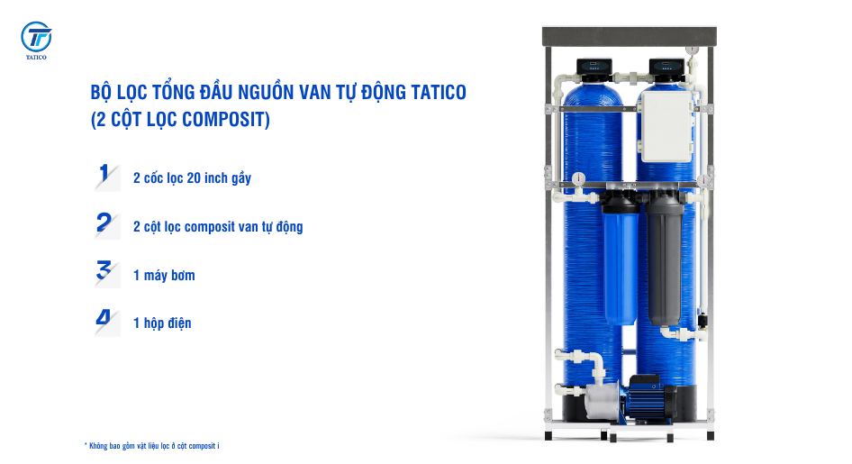 hệ thống lọc tổng đầu nguồn van tự động Tatico