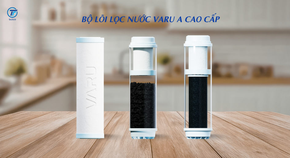 Bộ lõi lọc VARU A cao cấp cho các máy lọc nước RO có bộ 3 lõi thô có thể thay thế