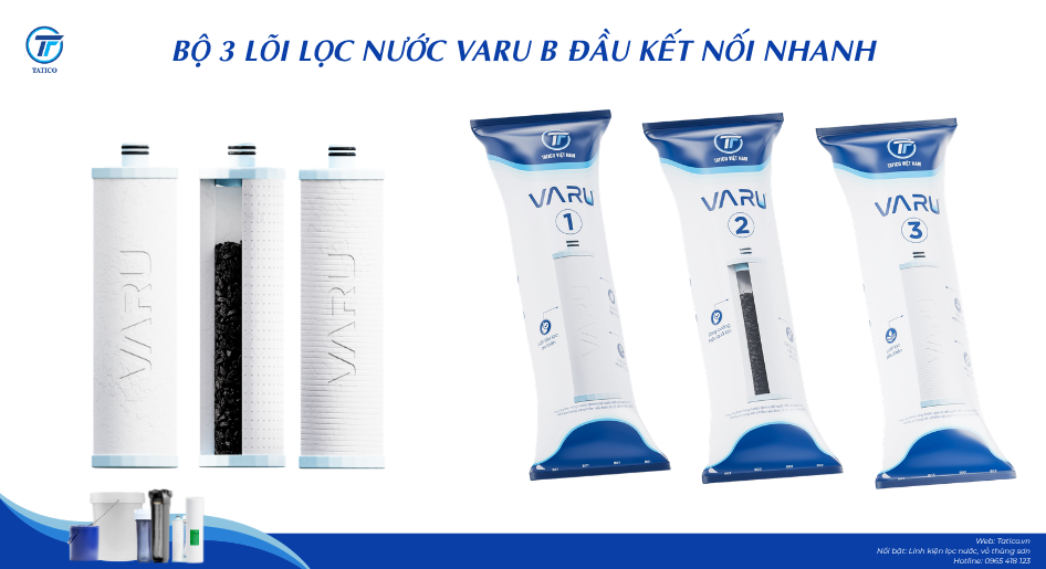 Bộ l&otilde;i lọc th&ocirc; VARU B đầu kết nối nhanh do Tatico sản xuất