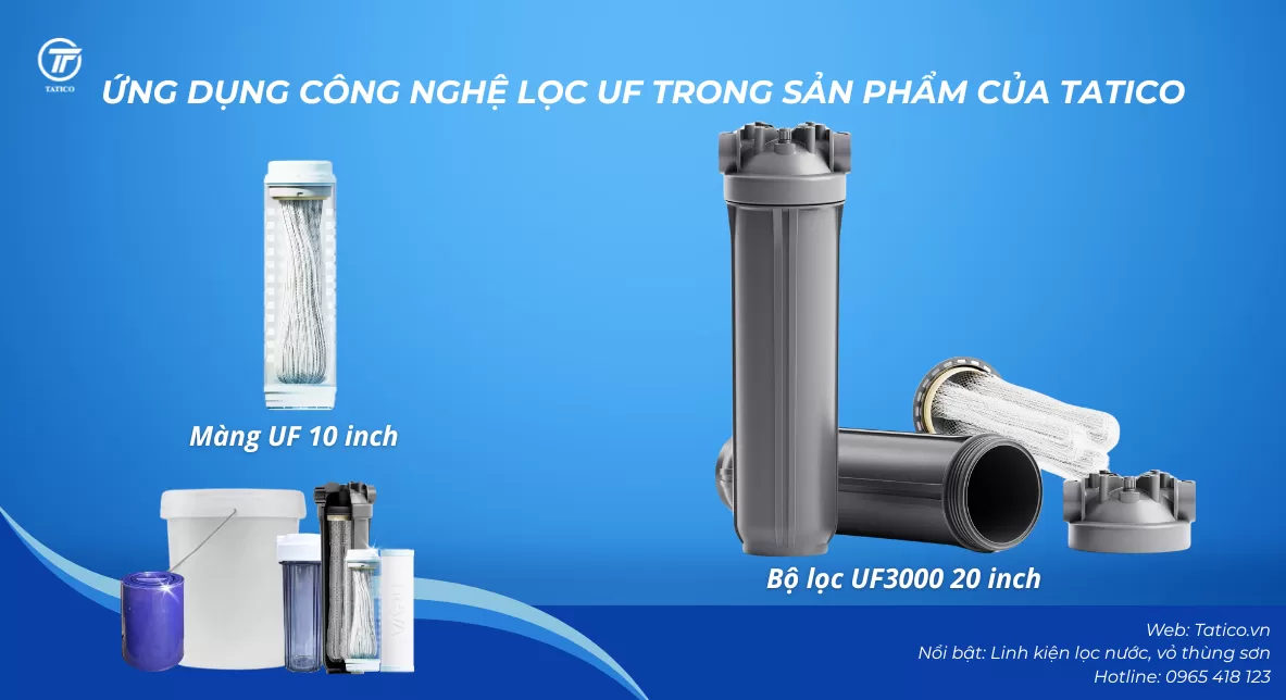 M&agrave;ng UF 10 inch VARU v&agrave; bộ lọc UF3000 VARU