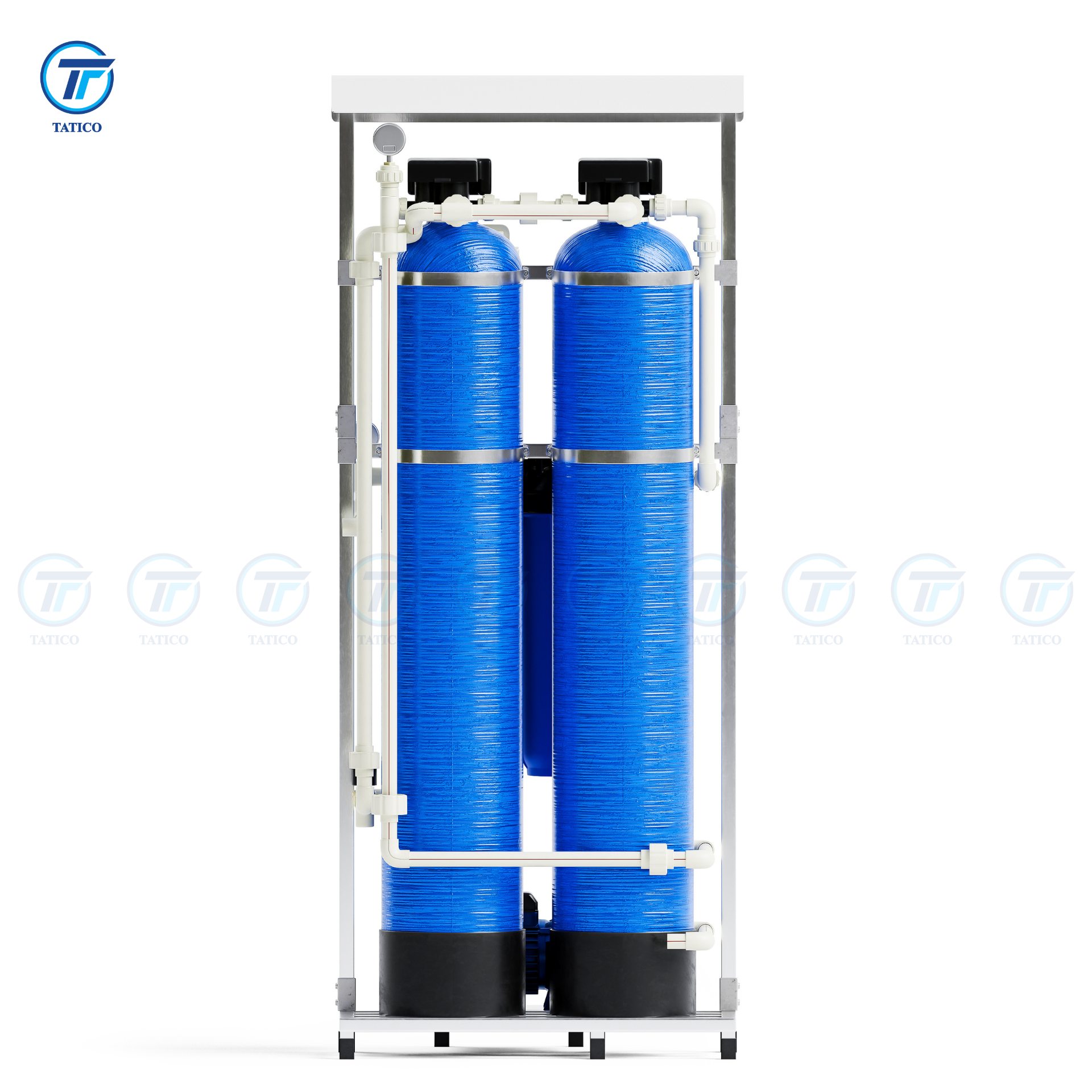 Hệ thống lọc tổng đầu nguồn van tự động Tatico- 2 cột composit