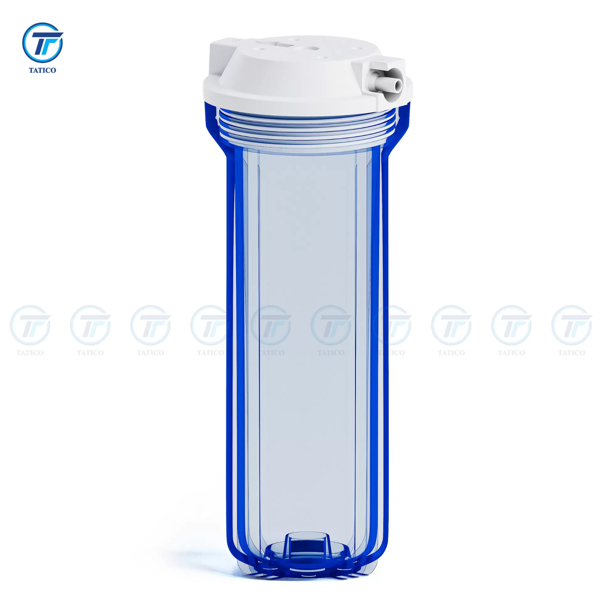 Cốc lọc nước trong organic 10 inch (ren 13, ren đấu nhanh, đầu đấu nhanh)