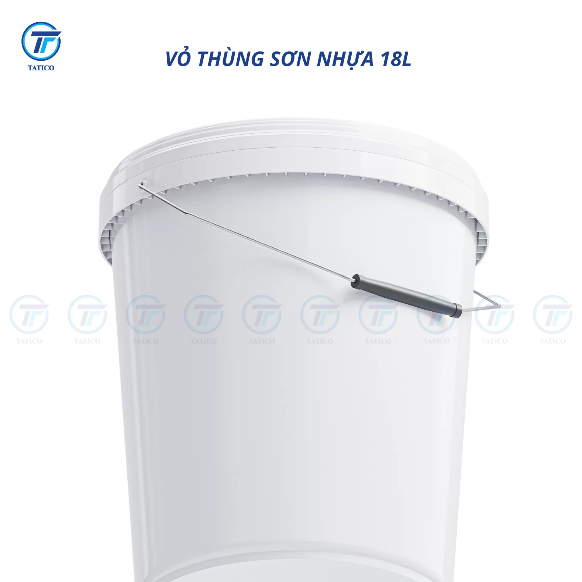 Vỏ thùng sơn nhựa 18L