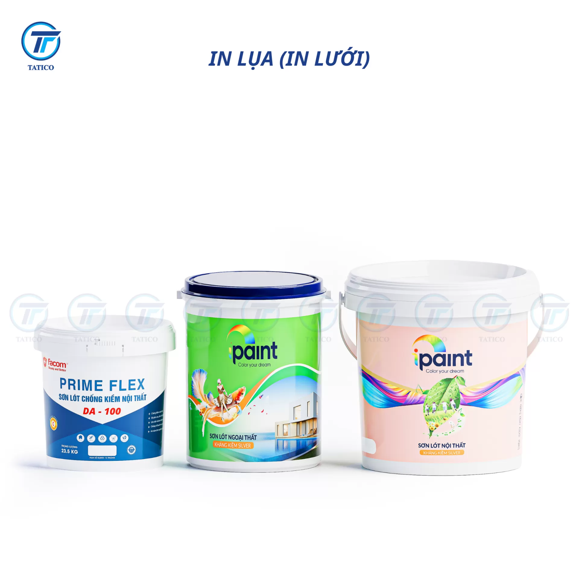 Vỏ thùng sơn nhựa Tatico in lưới