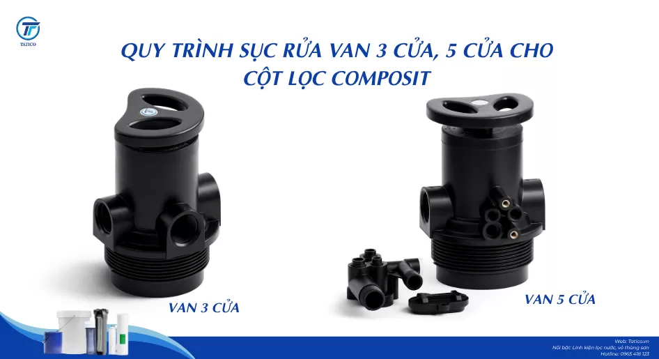 Quy Trình Sục Rửa Van 3 Cửa, 5 Cửa Cho Cột Lọc Composit: Bí Quyết Tăng Gấp Đôi Tuổi Thọ Vật Liệu
