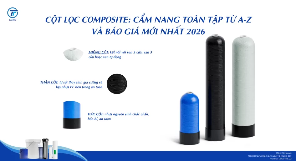 Cột Lọc Composit: Cẩm Nang Toàn Tập Từ A-Z Và Báo Giá Mới Nhất 2026