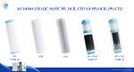 So sánh lõi lọc nước PP, OCB, CTO, PP+OCB, PP+CTO và lời khuyên nên dùng loại nào