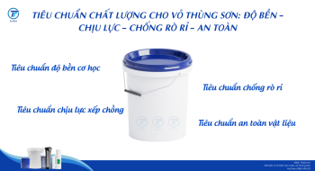 Tiêu chuẩn chất lượng cho vỏ thùng sơn: độ bền – chịu lực – chống rò rỉ – an toàn
