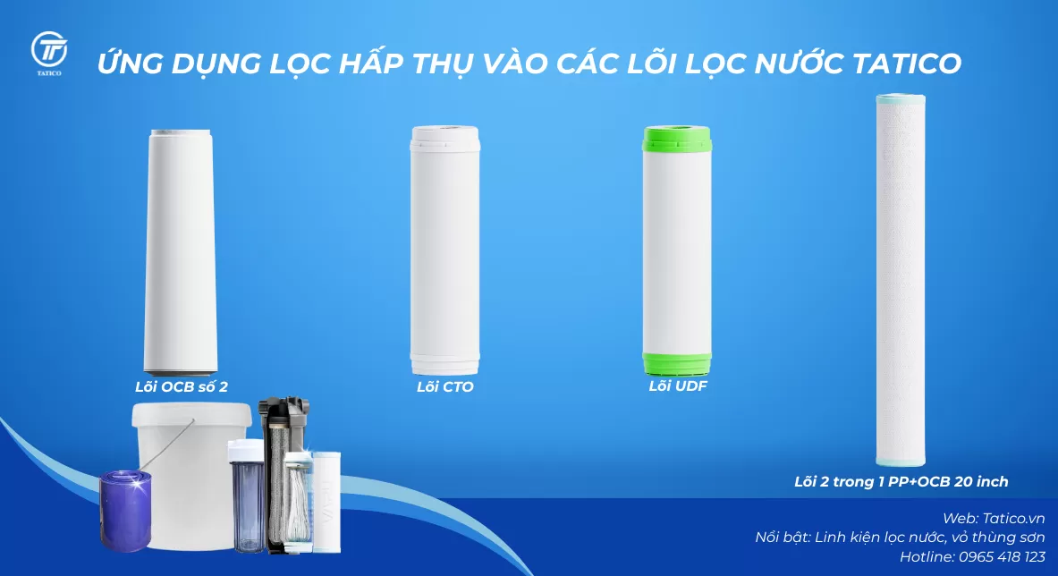 Tìm hiểu về lọc hấp thụ và vai trò trong xử lý nước sinh hoạt
