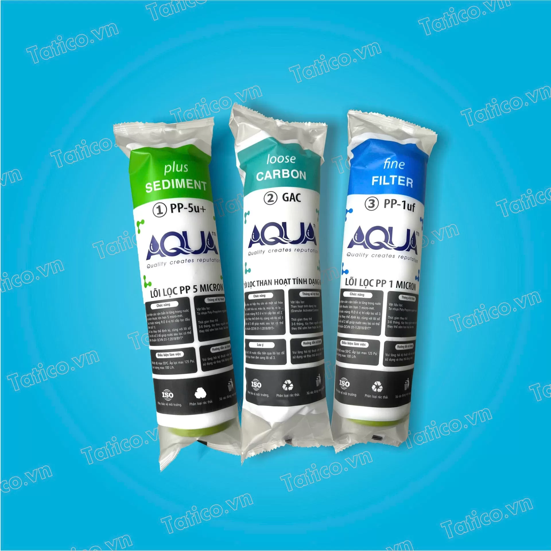 Bộ lõi lọc Aqua 1 2 3