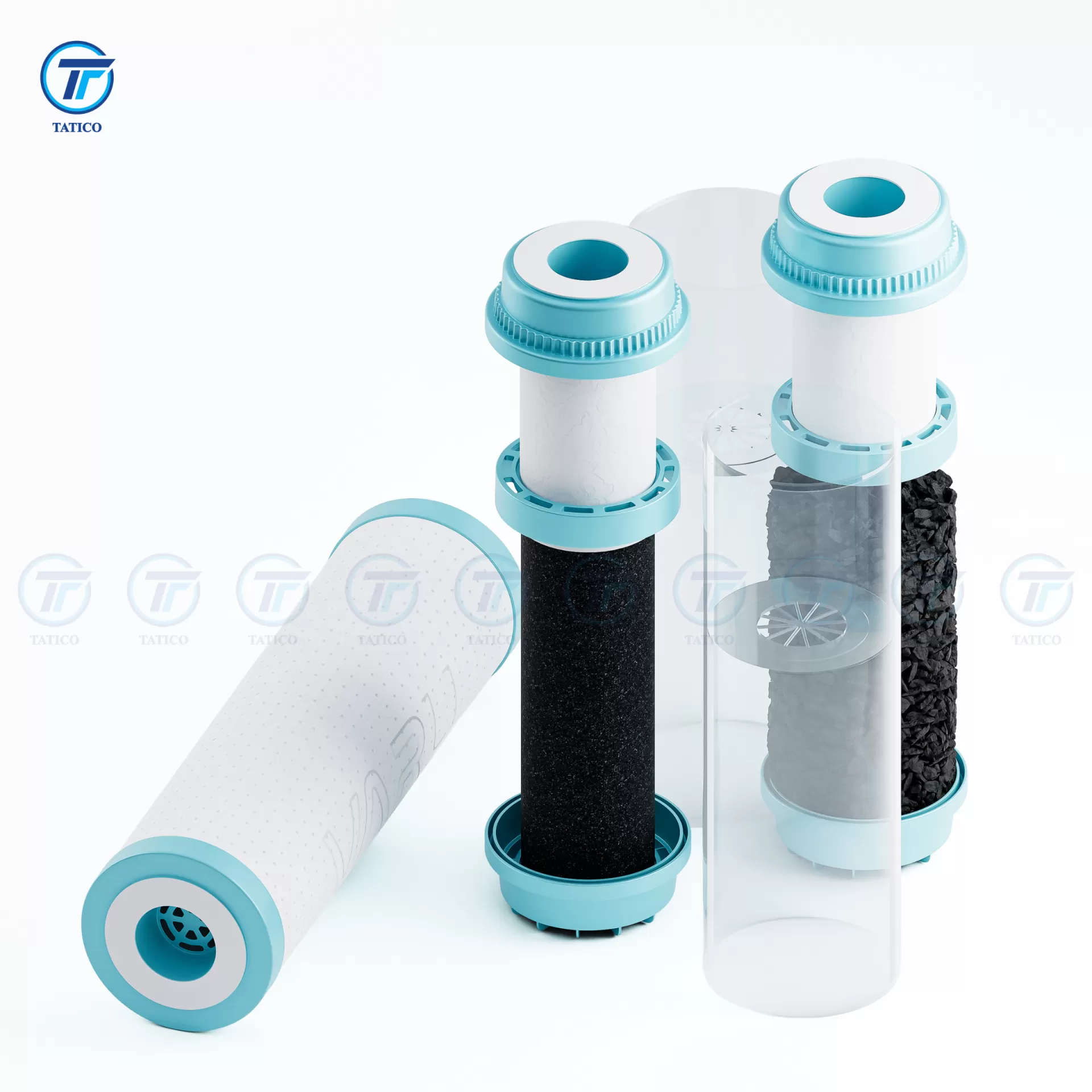 Bộ 3 lõi lọc nước VARU A cao cấp (PP + CTO + UDF)