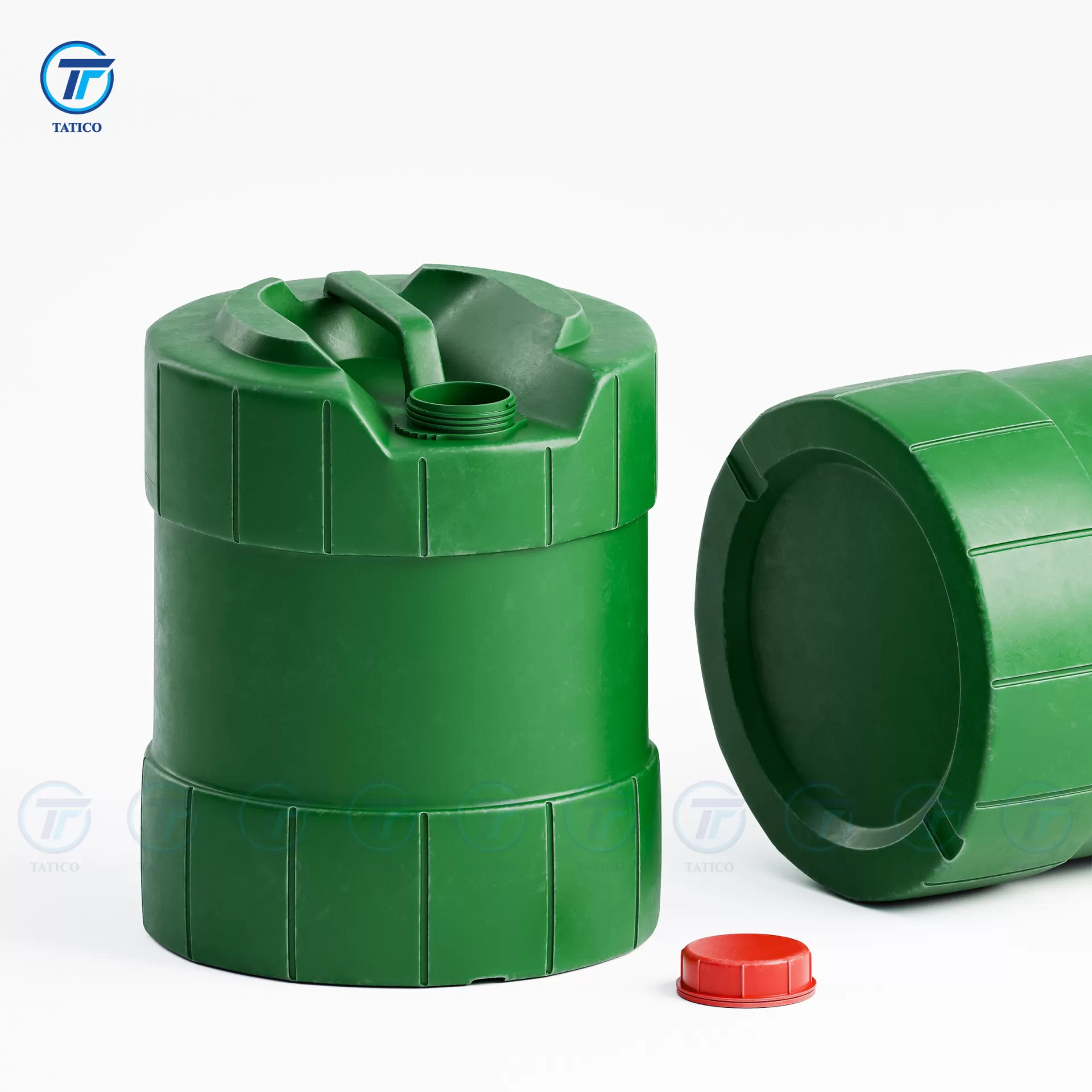 Tatico blue plastic can