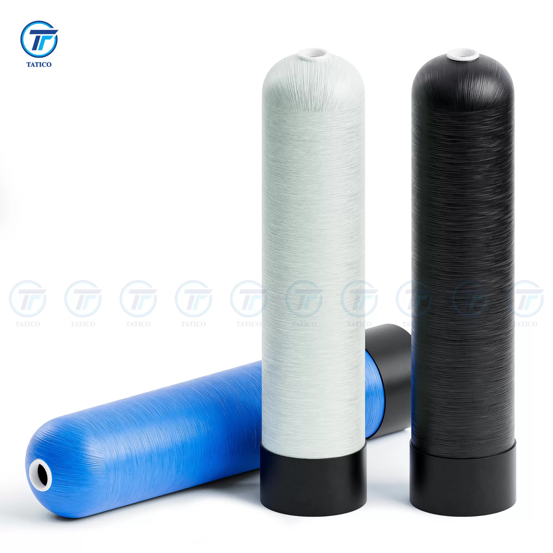 Cột lọc nước composit Tatico 1252 | màu xanh - trắng - đen