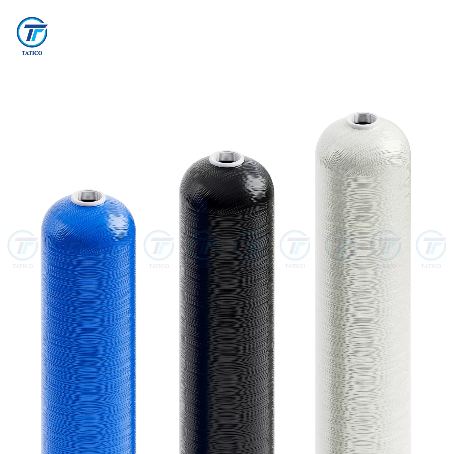 Cột lọc nước composit Tatico màu nguyên bản / xanh / đen