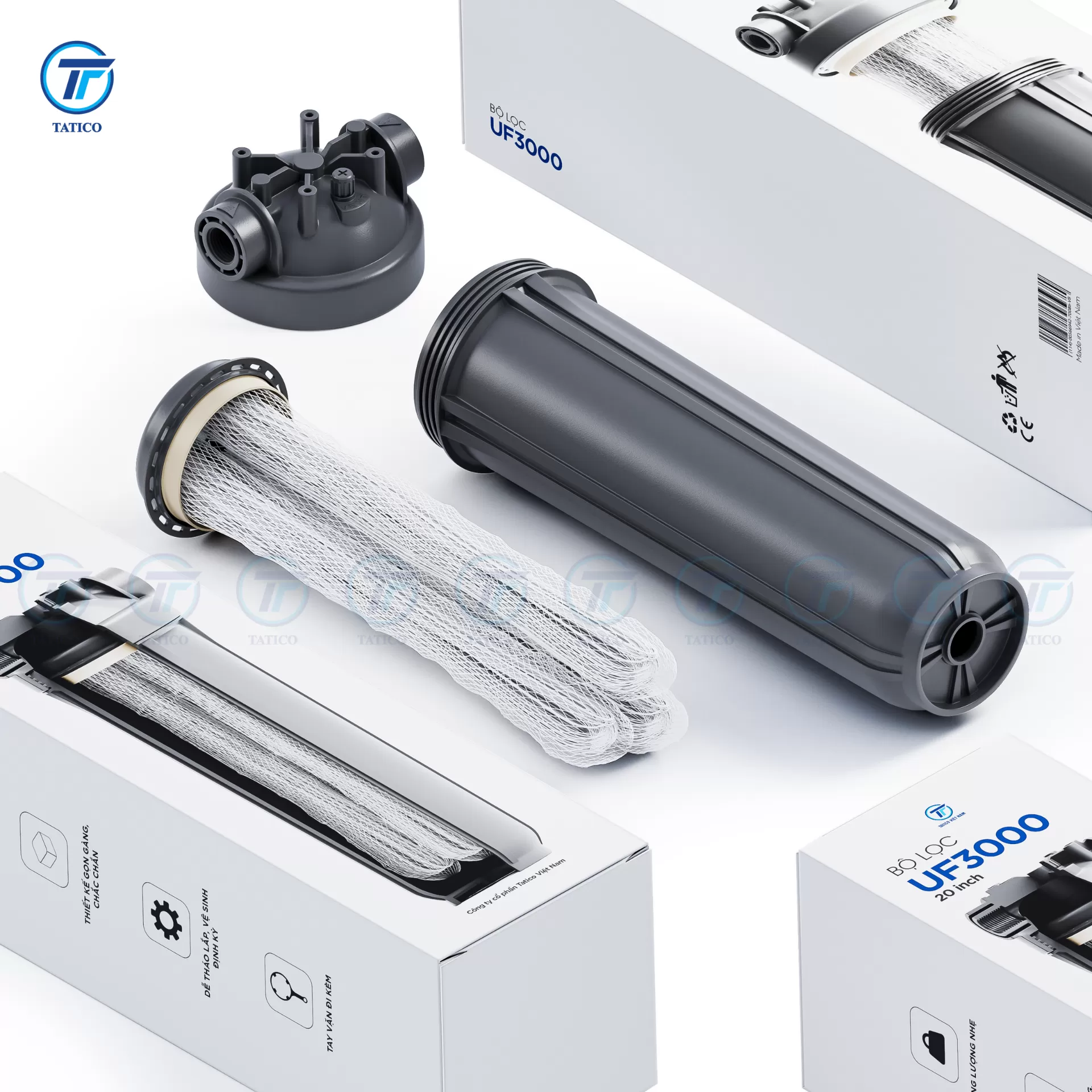 UF3000 Tatico 20 inch filter cup