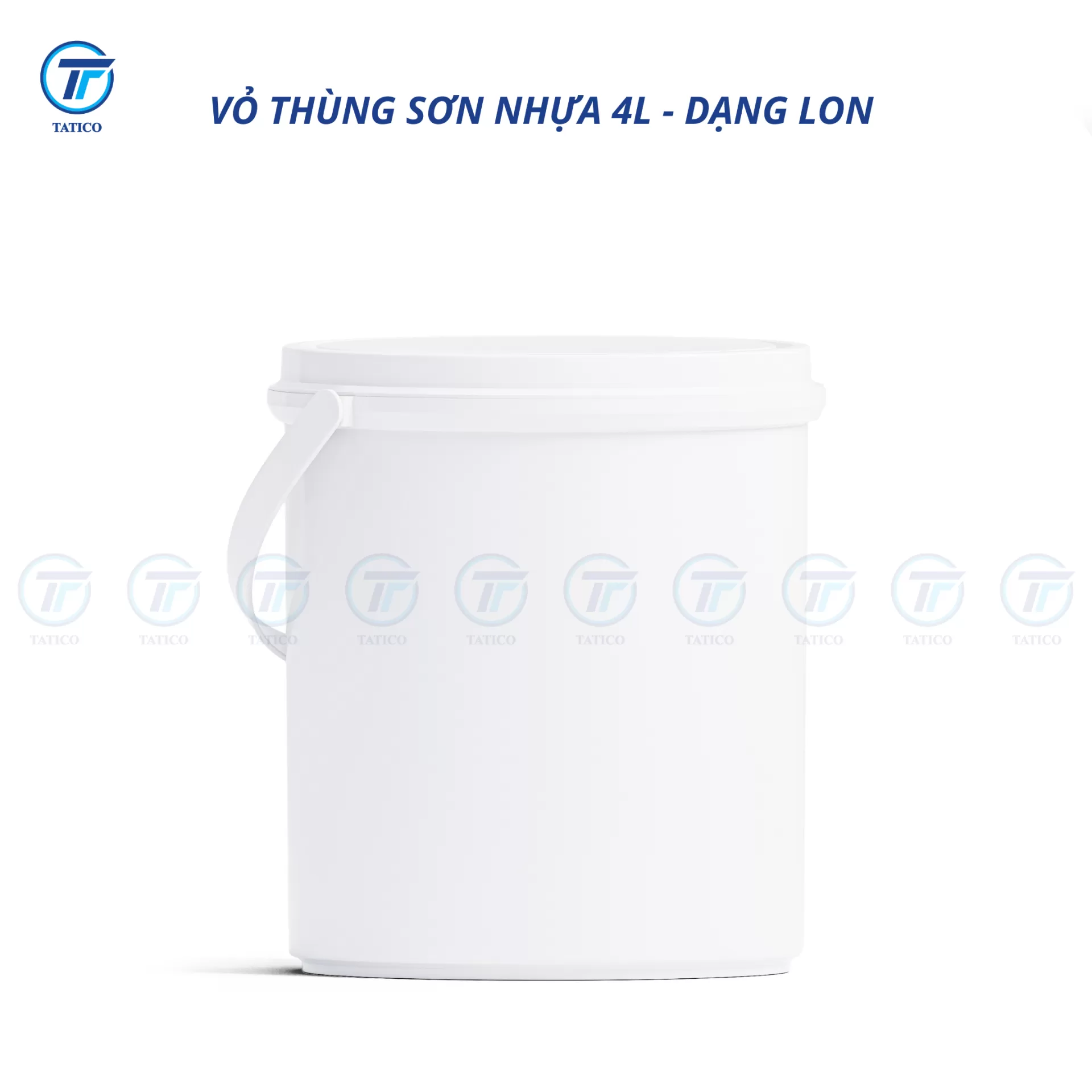 Vỏ thùng sơn nhựa 4L Tatico