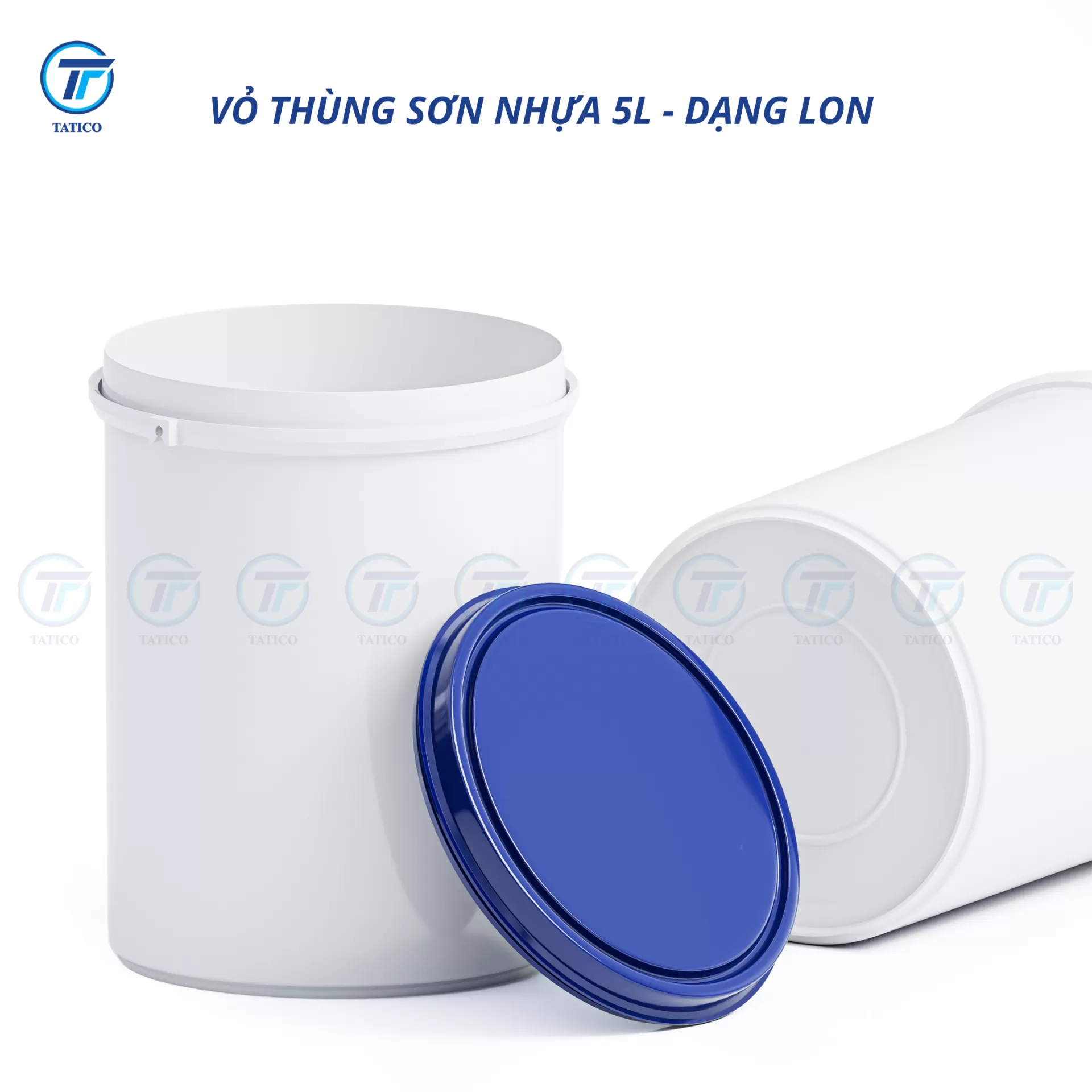 Vỏ thùng sơn nhựa 5L
